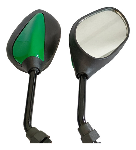 Espelho Retrovisor Mini Mod. Web 100 Verde Rosca Honda