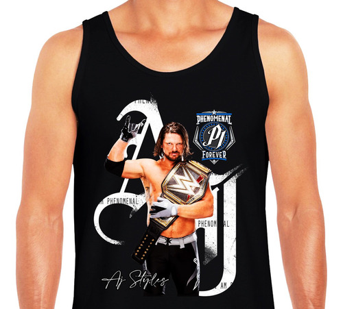 Lucha Libre -  Wwe - Aj Styles - Musculosa