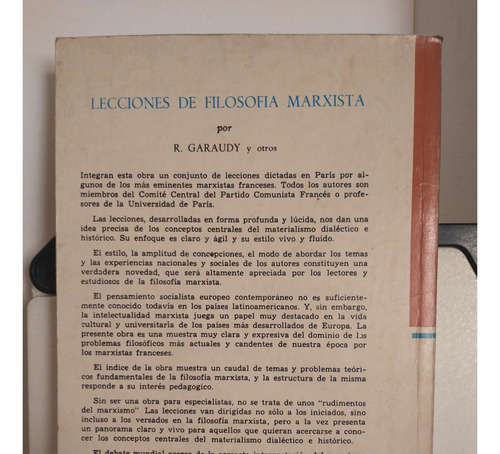Lecciones De Filosofía Marxista-r. Garaudy-grijalbo