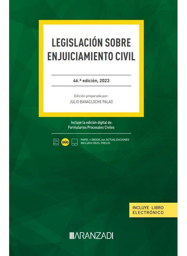 Libro: Legislacion Sobre Enjuiciamiento Civil 46 Ed. Aa.vv. 