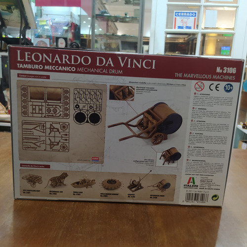 Maqueta Para Armar Italeri Tambor Mécanico Da Vinci