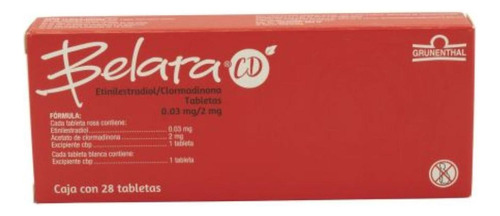 Belara Cd 0.03 Mg/2 Mg Caja Con 28 Tabletas