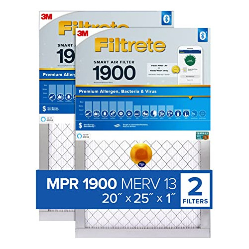 Filtro De Aire Inteligente Filtrete 20x25x1, Mpr 1900 Merv 1