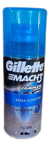 Gel Para Afeitar Gillette Mach3 Extra Confort 72ml Caja 4pz