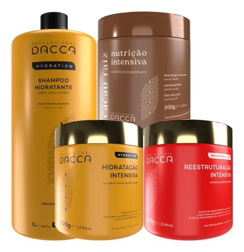 Dacca Kit Shampoo Hidratação Nutrição Reconstrução Capilar