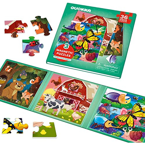 Puzzles Magnéticos Para Niños Edades 1-3 - 24 Piezas Ttvn7