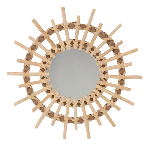 Nuevo Espejo De Maquillaje De Ratán For Decoración De Pared