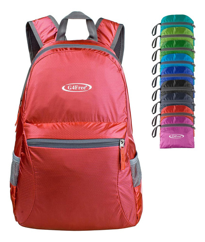 Mochila Para Campamento Impermiable Y Plegable-rojo Ruby