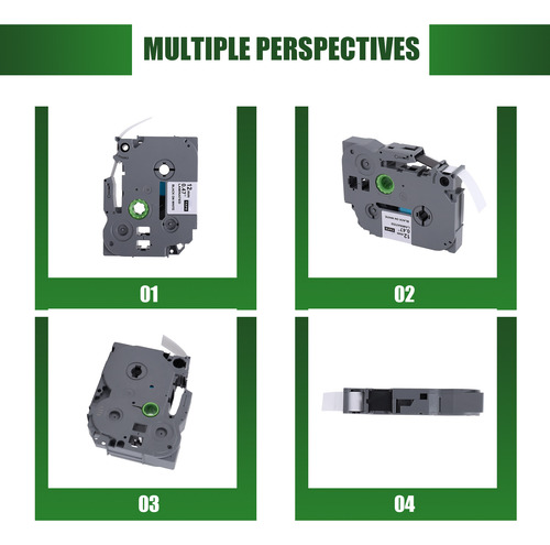 Paquete De 5 Cintas Para Etiquetar Brother Tze-231 Tz-231 La