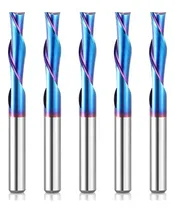 Comprar Juego De 5 Fresas Cnc Espiral 1\u002F4  Carburo Con Recubrimiento