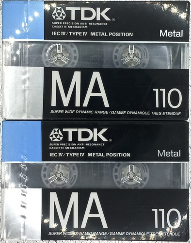 Tdk Ma110 Metal Cassette Metal Position 110min Paq De 2 Pzas