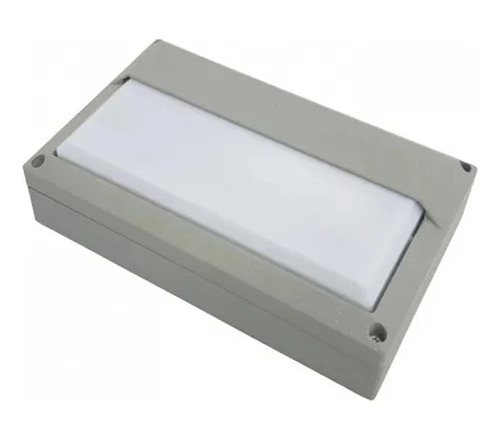 Luminaria Adosar Exterior Gris Para Patio + Lampara I Nido