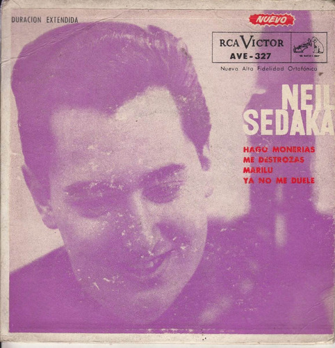 Neil Sedaka Uruguay Ep Vinilo Con Tapa Dura Raro Vintage