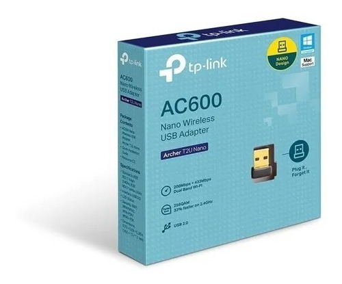 Tp-link Nano Ac600 (archer T2u Nano) - Wifi Usb Adaptador