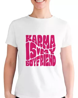 Playera Eras Tour Taylor Swift Swiftie Boyfriend Karma Rosa