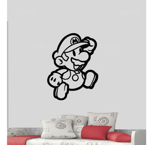 Vinilo Decorativo Infantil Mario Bros Sticker De Pared Calcomania 60x80cm