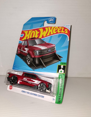 Hot Wheels Ford F-150 Lightning Custom Hw Green Speed Rojo