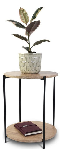 Mesa Lateral De Madera 40x50cm Negro