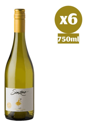 6x Vino Sinzero Chardonnay Sin Alcohol Vegano