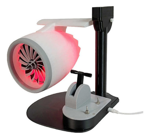 Ventilador Humidificador Sobremesa En Forma Turbina Con Luz