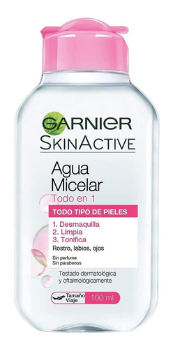 Agua Micelar Garnier Skin Todo En 1 Todo Tipo De Piel 100 Ml