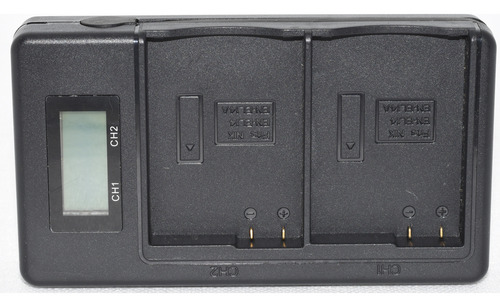 Cargador Generico Doble De Baterias En-el14 Con Display Usb