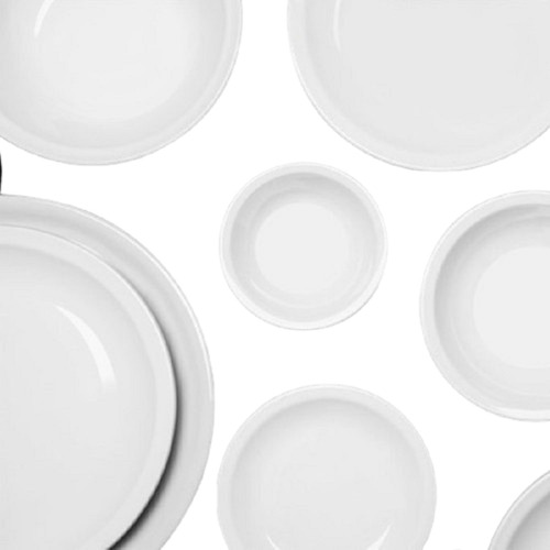 Plato De Porcelana Blanco Tsuji Linea 450 Ss