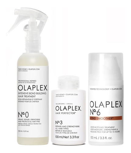 Olaplex N°0 + N°3 + N°6 Tratamiento Reparador Intensivo