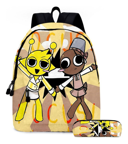 A Mochila Para Estudiantes Sprunki De Rhythm Box, Juego De 2 U