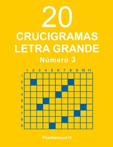 20 Crucigramas Letra Grande - Numero 3: Volume 3