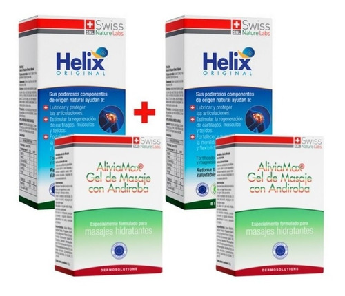 Helix Original Dos Mesesx 1  + Aliviamax Gel 60 Aplicaciones