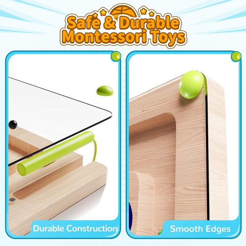 Magnético Color Y Laberinto De Números, Montessori Wooden Ma