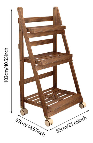 Stand Rack Batter Soporter De Plantador Plegable 3 Nivel
