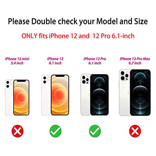 Funda Para iPhone 12 iPhone 12 Pro 6.1pulgadas Transparente