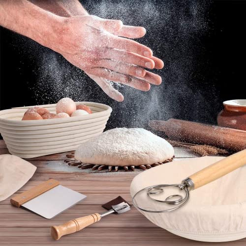 Cesta De Fermentación Pan, Juego De 2 Unidades De 9 Pu...