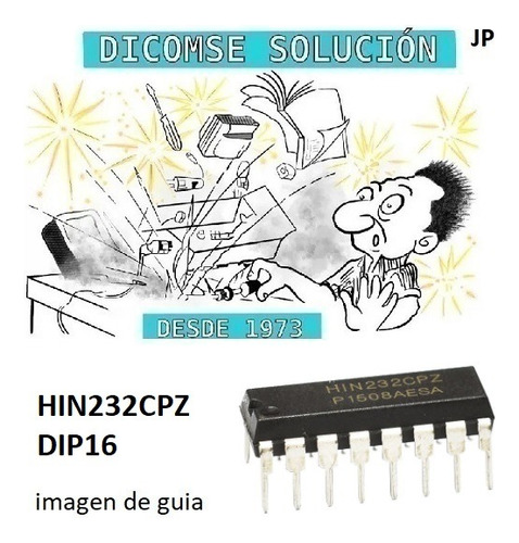 Circuito Integrado Hin232cpz Hin232 232cpz 232 Max232 Dip16