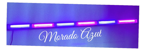 Torreta Barra Led Morada Azul De 6 Paneles