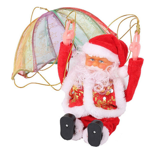 Muñeca Adorno De Papá Noel En Paracaidismo, Miniparacaídas,