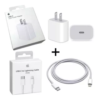 Cargador Carga Rapida iPhone X 11 12 13 Original Usb C 20w