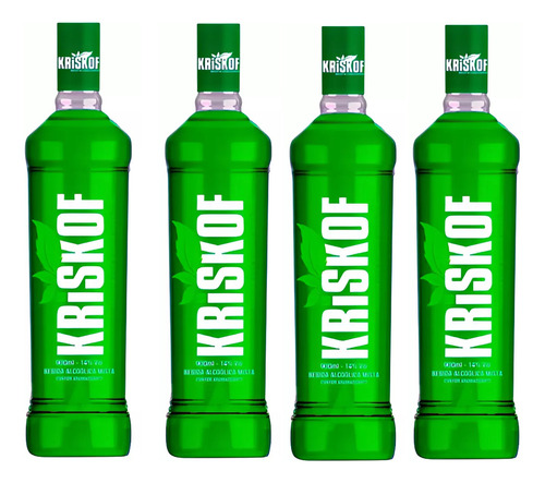 Vodka KRISKOF Vodka de menta com limão 900 ml
