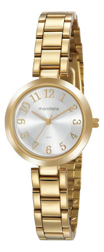 Relogio Mondaine Feminino Dourado Pequeno 32115lpmvde1