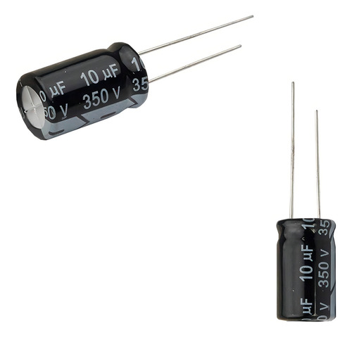 25x Capacitor Eletrolítico 10uf X 350v 105º Kit C/25 Peças