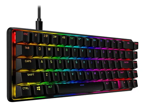 Teclado Mecánico Para Juegos Hyperx Alloy Origins 65 Aqua
