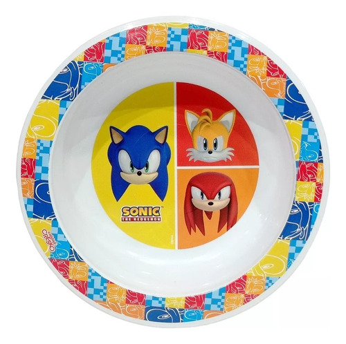 Plato Bowl Hondo Infantil De Sonic Original X2 Unid