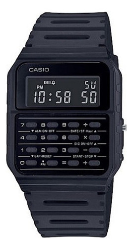 Reloj Casio Ca-53wf-1b Cuarzo Hombre Color de la correa Negro Color del bisel Negro Color del fondo Negro