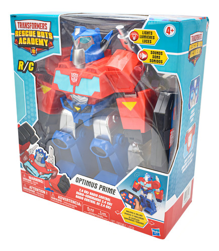 Transformers Rescue Bots Optimus Prime Radio Control Hasbro Color Rojo, Azul