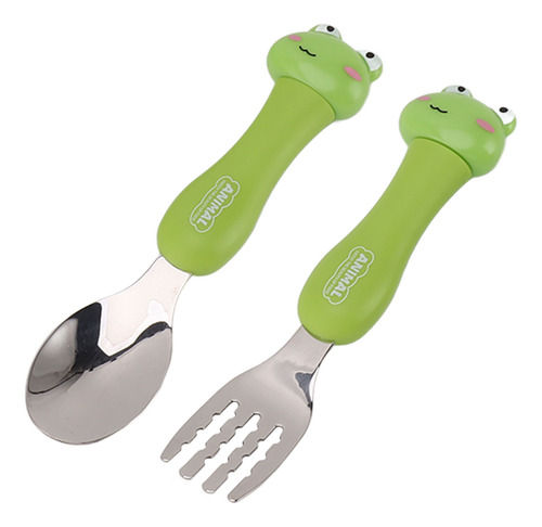 Garfo E Colher De Desenho Animado Para Treinamento De Alimen
