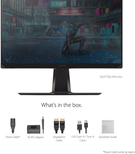 Imagen 5 de 8 de Viewsonic Xg271qg Monitor Gamer Qhd Ips 240hz Hdr400 27''