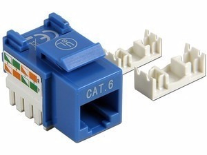 Imagen 1 de 1 de Jack (inserto) Lanpro Cat6 Us 8p8c Azul