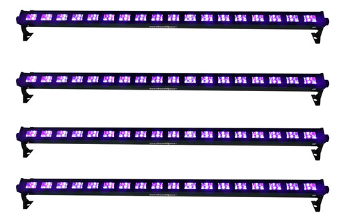 Barra Uv Led 18 Hyper Leds 5w Ultravioleta Luz Negra 4 Pz